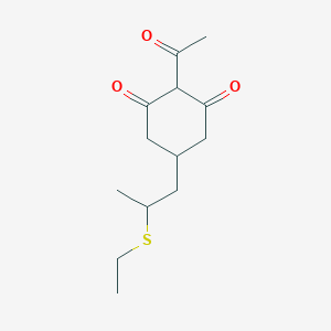 2-Acetyl-5-[2-(ethylsulfanyl)propyl]cyclohexane-1,3-dione