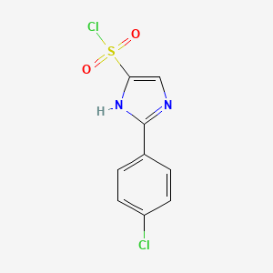 2-(4-Chlorophenyl)-4-chlorosulfonylimidazole