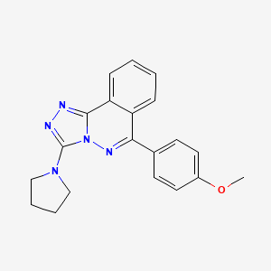 1,2,4-Triazolo(3,4-a)phthalazine, 6-(4-methoxyphenyl)-3-(1-pyrrolidinyl)-