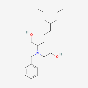 molecular formula C21H37NO2 B8599682 2-[Benzyl(2-hydroxyethyl)amino]-6-propylnonan-1-OL CAS No. 79874-65-0