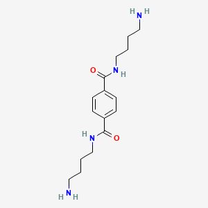 molecular formula C16H26N4O2 B8599710 N~1~,N~4~-Bis(4-aminobutyl)benzene-1,4-dicarboxamide CAS No. 111623-75-7