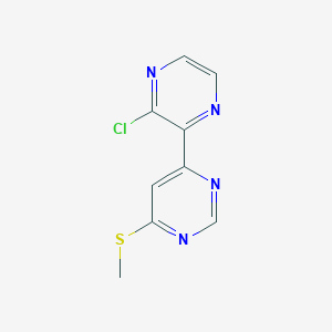 4-(3-Chloro-pyrazin-2-yl)-6-methylsulfanyl-pyrimidine