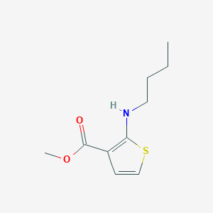 molecular formula C10H15NO2S B8599765 Methyl 2-(butylamino)thiophene-3-carboxylate CAS No. 101329-41-3