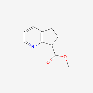 molecular formula C10H11NO2 B8599792 methyl 6,7-dihydro-5H-cyclopenta[b]pyridine-7-carboxylate CAS No. 1190392-49-4