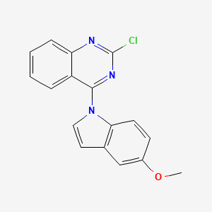 molecular formula C17H12ClN3O B8599800 2-Chloro-4-(5-methoxyindol-1-yl)quinazoline CAS No. 827030-40-0
