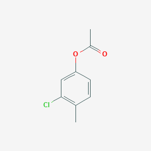 molecular formula C9H9ClO2 B8599807 Phenol, 3-chloro-4-methyl-, acetate 