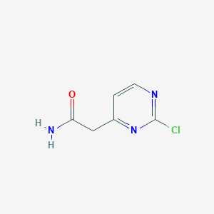 molecular formula C6H6ClN3O B8599821 2-Chloropyrimidine-4-carboxyamide 