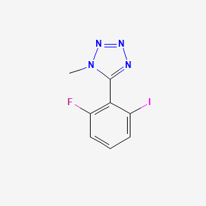molecular formula C8H6FIN4 B8599835 5-(2-fluoro-6-iodophenyl)-1-methyl-1H-tetrazole CAS No. 925215-02-7