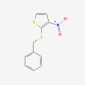 2-Benzylsulfanyl-3-nitro-thiophene