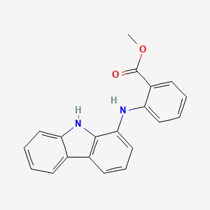 molecular formula C20H16N2O2 B8599890 methyl 2-(9H-carbazol-1-ylamino)benzoate 