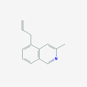 molecular formula C13H13N B8599892 5-Allyl-3-methylisoquinoline 