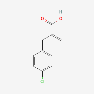 molecular formula C10H9ClO2 B8599899 2-(4-Chlorobenzyl)-propenoic acid 