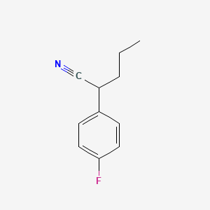 molecular formula C11H12FN B8599953 2-(4-Fluorophenyl)pentanenitrile 