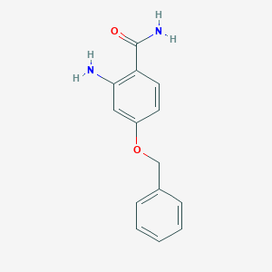 molecular formula C14H14N2O2 B8599995 2-Amino-4-(benzyloxy)benzamide 