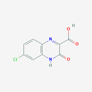molecular formula C9H5ClN2O3 B8600021 6-Chloro-3-hydroxy-2-quinoxalinecarboxylic acid CAS No. 4017-33-8