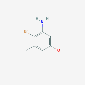 2-Bromo-5-methoxy-3-methyl-phenylamine