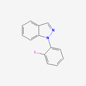 molecular formula C13H9IN2 B8600043 1-(2-iodophenyl)-1H-indazole 