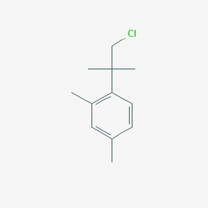 molecular formula C12H17Cl B8600057 1-(1-Chloro-2-methylpropan-2-yl)-2,4-dimethylbenzene 