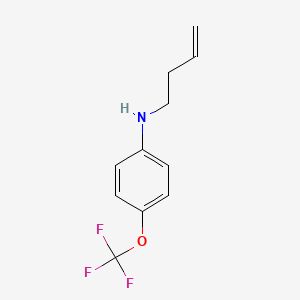 molecular formula C11H12F3NO B8600064 But-3-enyl-(4-trifluoromethoxy-phenyl)-amine 