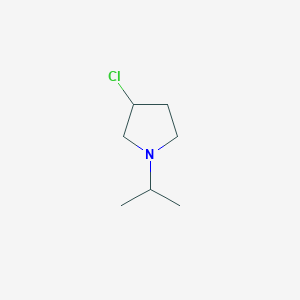 molecular formula C7H14ClN B8600127 1-Isopropyl-3-chloropyrrolidine 