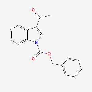 molecular formula C18H15NO3 B8600147 Benzyl 3-acetyl-1H-indole-1-carboxylate CAS No. 103871-32-5