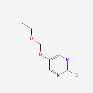 molecular formula C7H9ClN2O2 B8600152 2-Chloro-5-(ethoxymethoxy)pyrimidine 