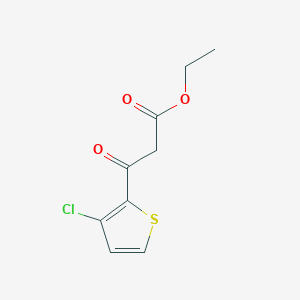 molecular formula C9H9ClO3S B8600159 Ethyl 3-(3-chloro-2-thienyl)-3-oxopropanoate 