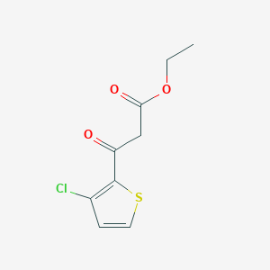 molecular formula C9H9ClO3S B8600159 ethyl 3-(3-chlorothiophen-2-yl)-3-oxopropanoate 