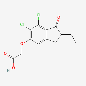 6,7-Dichloro-2-ethyl-1-oxo-5-indanyloxyacetic acid