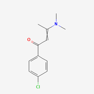 molecular formula C12H14ClNO B8600217 1-(4-Chlorophenyl)-3-(dimethylamino)but-2-en-1-one CAS No. 112778-99-1