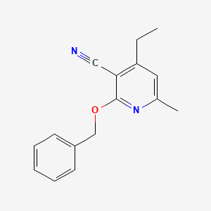 2-(Benzyloxy)-4-ethyl-6-methylpyridine-3-carbonitrile