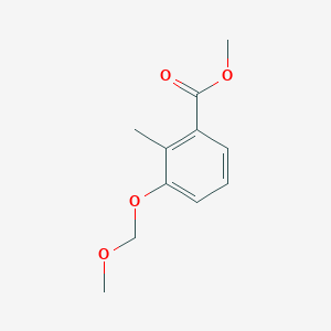 molecular formula C11H14O4 B8600227 3-Methoxymethoxy-2-methyl-benzoic acid methyl ester 