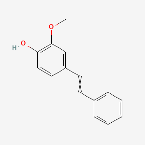 molecular formula C15H14O2 B8600243 4-Hydroxy-3-methoxy stilbene 