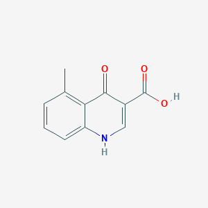 molecular formula C11H9NO3 B8600259 5-Methyl-4-oxo-1,4-dihydroquinoline-3-carboxylic acid 