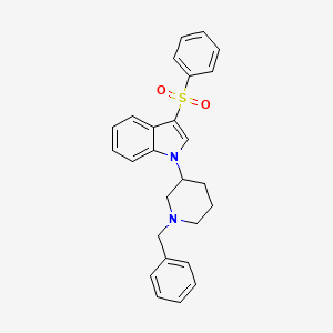 molecular formula C26H26N2O2S B8600267 1-(1-benzylpiperidin-3-yl)-3-(phenylsulfonyl)-1H-indole CAS No. 651335-58-9