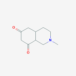 molecular formula C10H15NO2 B8600291 2-Methylhexahydroisoquinoline-6,8(2H,7H)-dione CAS No. 75690-06-1