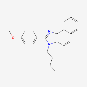 molecular formula C22H22N2O B8600349 3-butyl-2-(4-methoxyphenyl)-3H-naphtho[1,2-d]imidazole CAS No. 76145-78-3