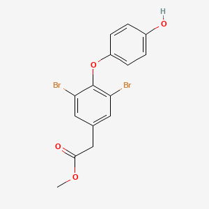 molecular formula C15H12Br2O4 B8600375 Methyl [3,5-dibromo-4-(4-hydroxyphenoxy)phenyl]acetate CAS No. 649725-61-1