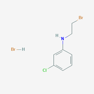 molecular formula C8H10Br2ClN B8600380 N-(2-bromo-ethyl)-3-chloro-aniline hydrobromide CAS No. 61545-22-0