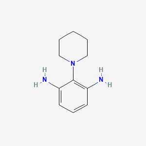 molecular formula C11H17N3 B8600396 2-Piperidin-1-yl-benzene-1,3-diamine 
