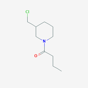 molecular formula C10H18ClNO B8600411 1-(3-Chloromethyl-piperidin-1-yl)-butan-1-one 