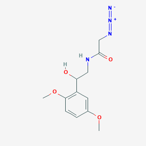 molecular formula C12H16N4O4 B8600416 2-azido-N-[2-(2,5-dimethoxyphenyl)-2-hydroxyethyl]acetamide CAS No. 60681-97-2