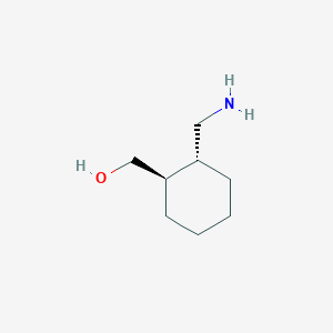 molecular formula C8H17NO B8600422 ((1R,2R)-2-(aminomethyl)cyclohexyl)methanol CAS No. 195190-84-2