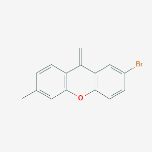 molecular formula C15H11BrO B8600424 2-bromo-6-methyl-9-methylene-9H-xanthene 