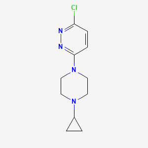 molecular formula C11H15ClN4 B8600471 3-Chloro-6-(4-cyclopropylpiperazin-1-yl)pyridazine 