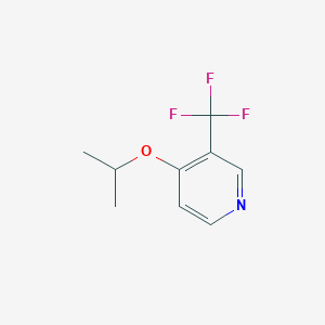 molecular formula C9H10F3NO B8600475 4-Isopropoxy-3-trifluoromethylpyridine 