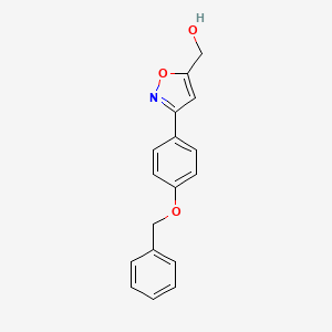 [3-(4-Benzyloxy-phenyl)-isoxazol-5-yl]-methanol