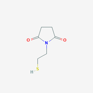 molecular formula C6H9NO2S B8600492 1-(2-Sulfanylethyl)pyrrolidine-2,5-dione CAS No. 98196-77-1