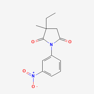 molecular formula C13H14N2O4 B8600495 3-Ethyl-3-methyl-1-(3-nitrophenyl)pyrrolidine-2,5-dione CAS No. 88011-41-0