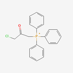molecular formula C21H19ClOP+ B8600524 Triphenylchloroacetonylphosphorane 